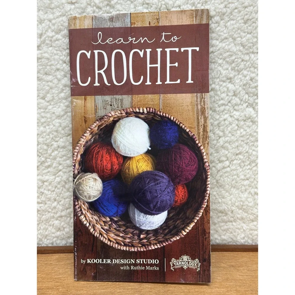 Yarnology Learn to Crochet Booklet Multicolor Kooler Design Studio Instruction